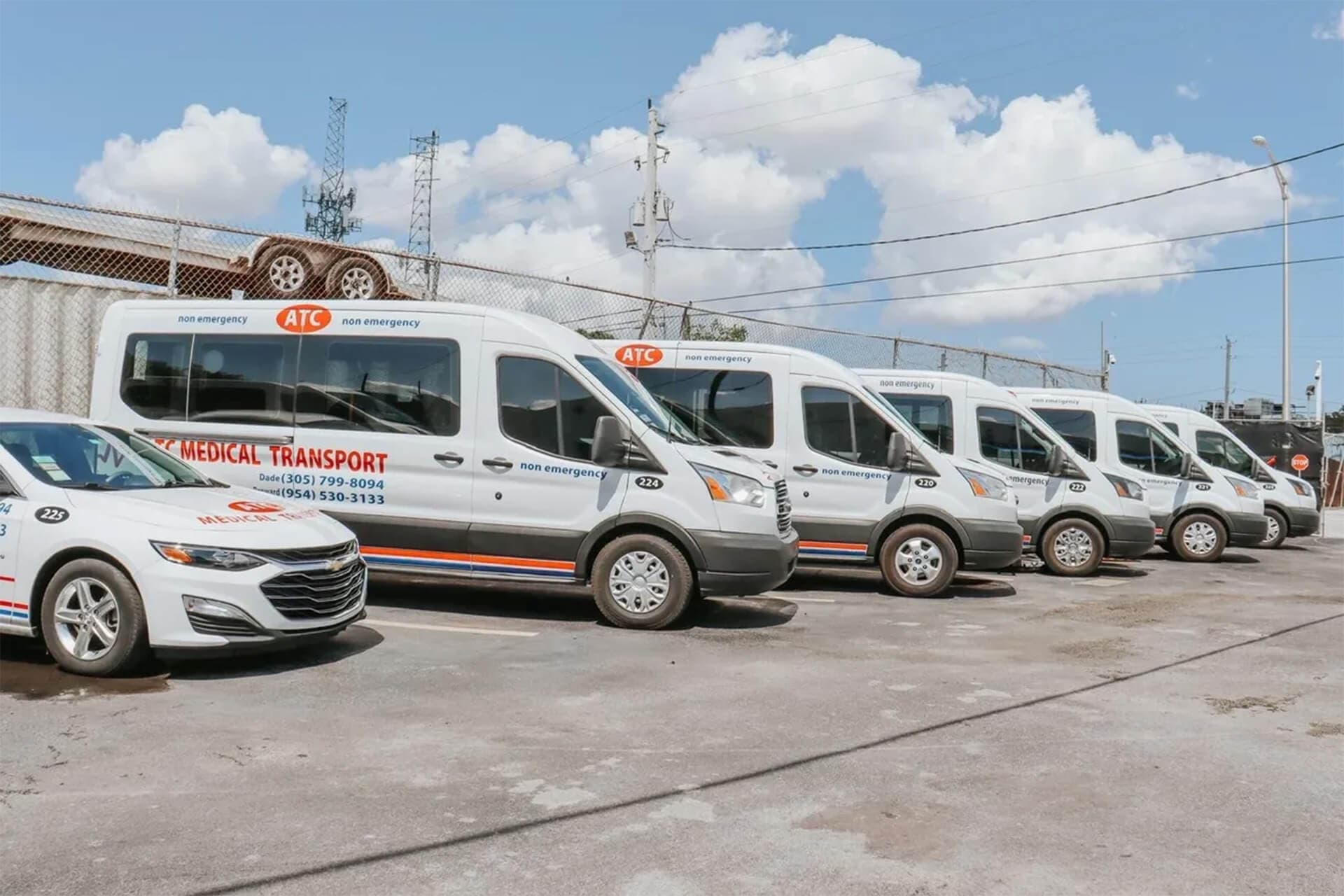 ATC Medical Transport vehicle serving Hialeah, Florida