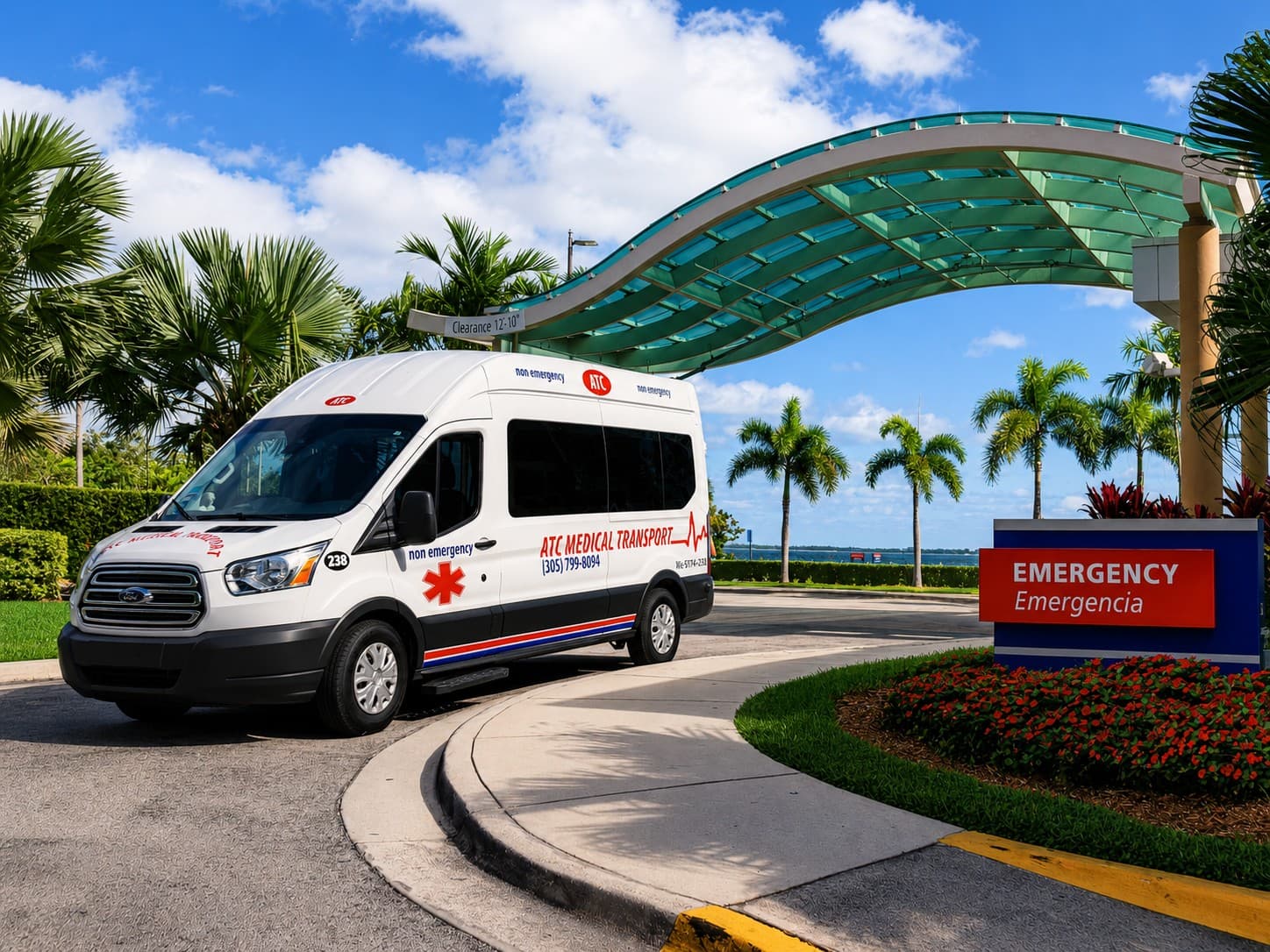 Inside ATC Medical Transport van