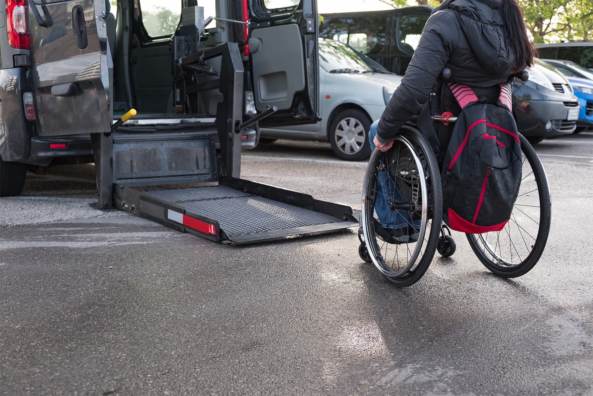 Inside ATC Medical Transport accessible van