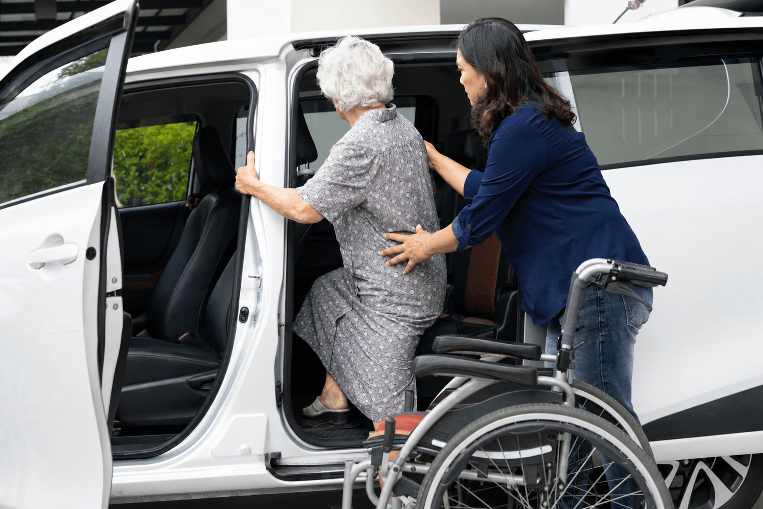 Inside ATC Medical Transport accessible van